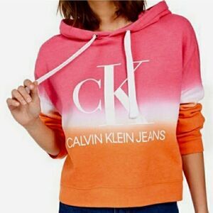 Calvin Klein Jeans Tie Dye Long Sleeve Hoodie NWT